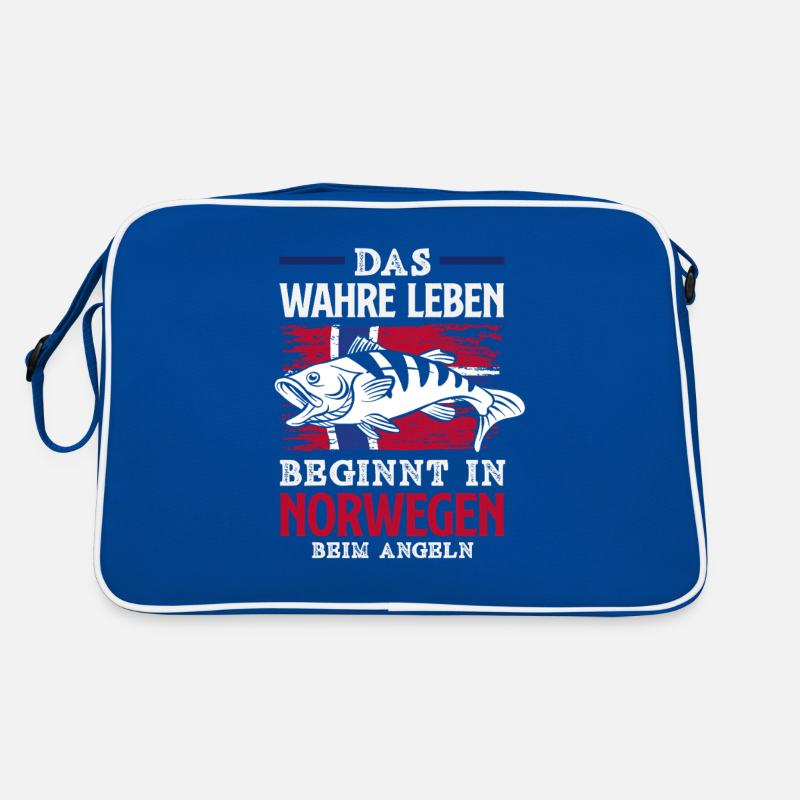 Norvège Pêche Dire Drôle Design Sac Retro