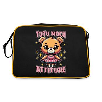 Ballet Tutu beaucoup Attitude Passionné de musique de ballet - Sac Retro - noir/or - Dos