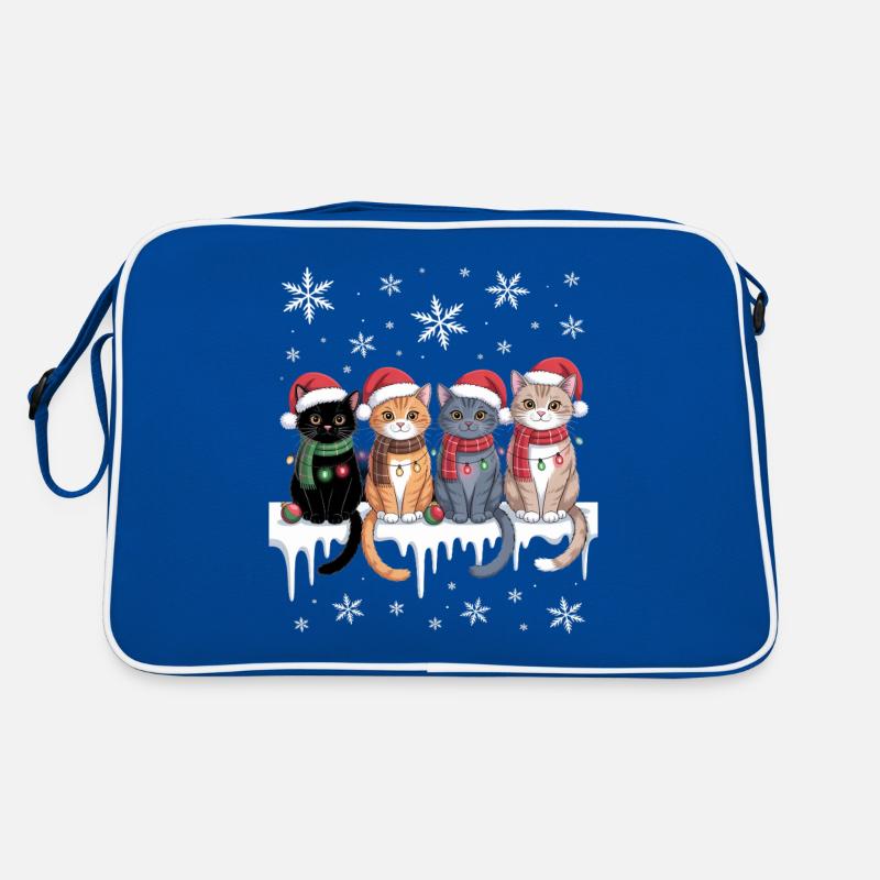 Chat mignon renne Noël Sac Retro