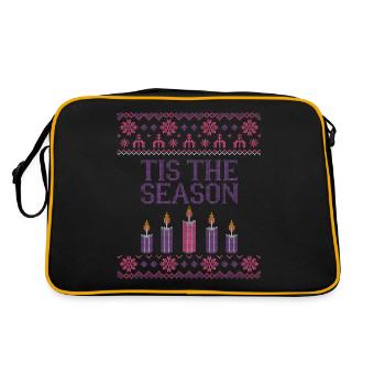 C’est la saison de l’Avent Carême Noël - Sac Retro - noir/or - Dos