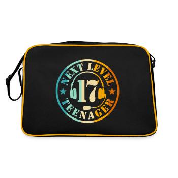 17th Birthday Boy - Retro Bag - black/gold - Back