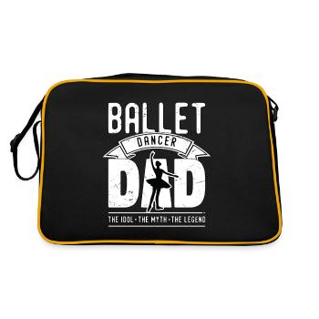 Danseur de ballet Papa L’idole L’amateur de danse - Sac Retro - noir/or - Dos