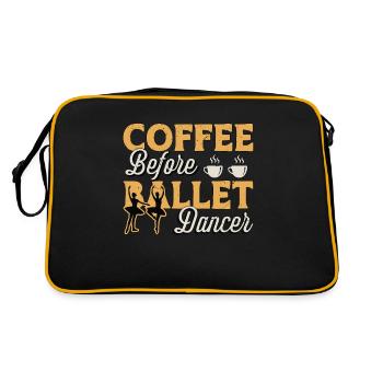Danseuse de ballet Café Danse Sport Amateur de café - Sac Retro - noir/or - Dos