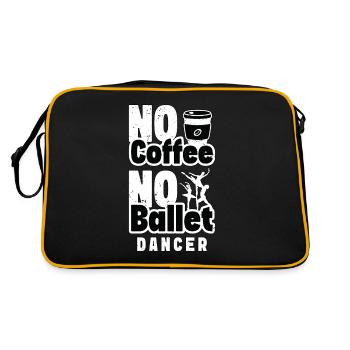 Danseuse de ballet Pas de café Ballet Musique Amateur de café - Sac Retro - noir/or - Dos