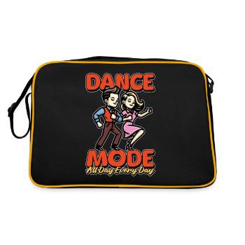 Professeur de danse Mode danse Toute la journée Instructeur de danse - Sac Retro - noir/or - Dos