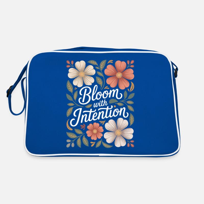 Blühe Mit Absicht Boho Blumen Vintage Retro Tasche
