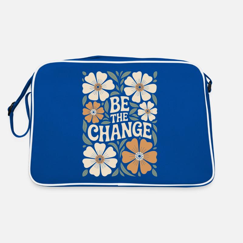 Citation de motivation floral vintage boho : soyez le Sac Retro