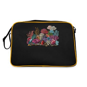 Aquarium Aquarist Coral Fragging - Retro Bag - black/gold - Back