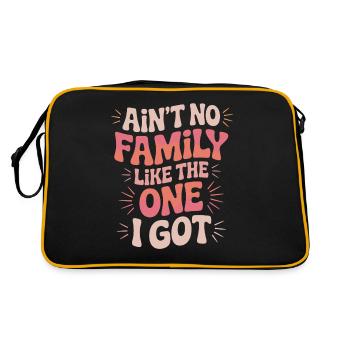 N’y a-t-il pas de famille comme celle que j’ai eue inspirante - Sac Retro - noir/or - Dos