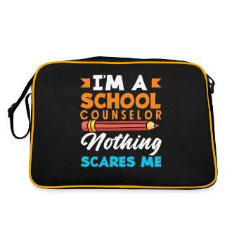 Je suis conseillère scolaire, rien ne me choque - Sac Retro - noir/or - Dos