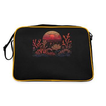 Aquarium Aquarist Coral Fragging - Retro Bag - black/gold - Back