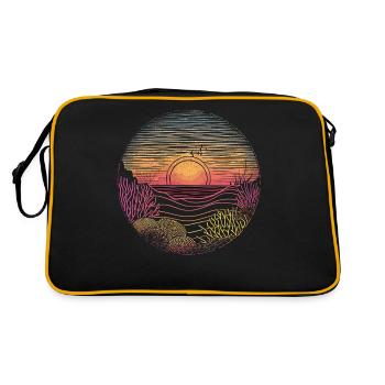 Aquarium Aquarist Coral Fragging - Retro Bag - black/gold - Back