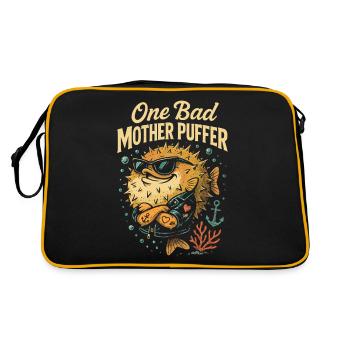 Eine schlechte Mutter Puffer - Retro Tasche - Schwarz/Gold - Hinten