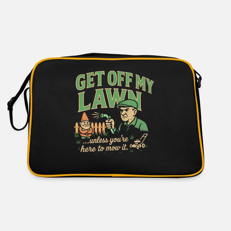 Runter von meiner Wiese Retro Tasche