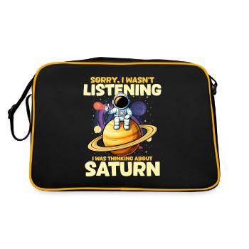 Saturn - Retro Bag - black/gold - Back