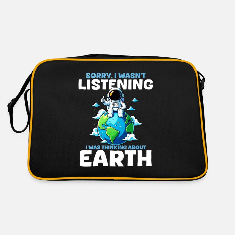 Planète Terre - Sac Retro - noir/or