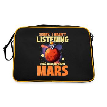Mars - Retro Tasche - Schwarz/Gold - Hinten