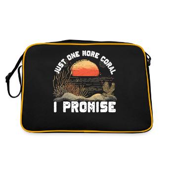 Aquarium Aquarist Coral Fragging - Retro Bag - black/gold - Back