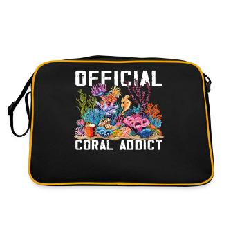 Aquarium Aquarist Coral Fragging - Retro Bag - black/gold - Back