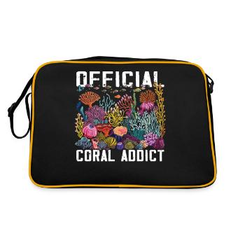 Aquarium Aquarist Coral Fragging - Retro Bag - black/gold - Back
