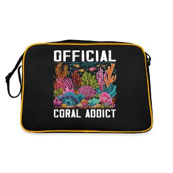 Aquarium Aquarist Coral Fragging - Retro Bag - black/gold - Back