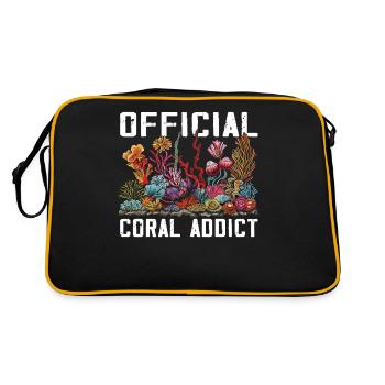 Aquarium Aquarist Coral Fragging - Retro Bag - black/gold - Back