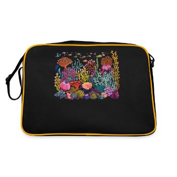 Aquarium Aquarist Coral Fragging - Retro Bag - black/gold - Back