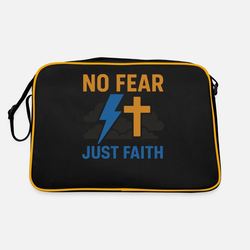Don't be afraid, just baptized faith Retro Bag