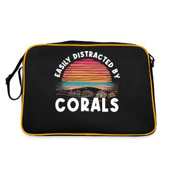 Aquarium Aquarist Coral Fragging - Retro Bag - black/gold - Back