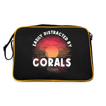 Aquarium Aquarist Coral Fragging - Retro Bag - black/gold - Back