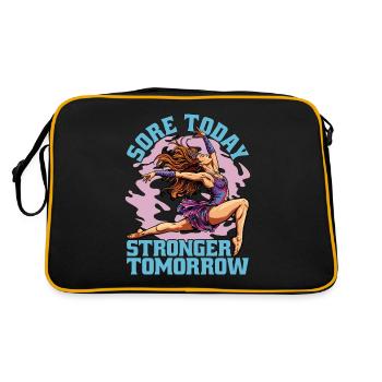 Acro Dance Sore Today Stronger Tomorrow Gymnastics - Retro Bag - black/gold - Back