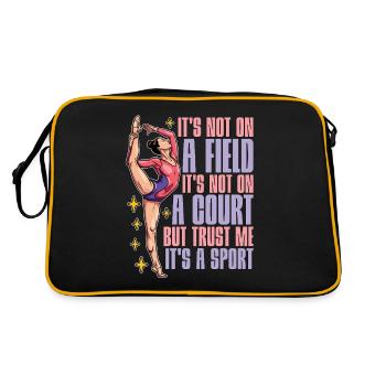 Acro Dance It's Not On A Field Acrobatic Dancing - Retro Bag - black/gold - Back
