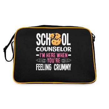 School Counselor: When You Feel Bad - Retro Bag - black/gold - Back