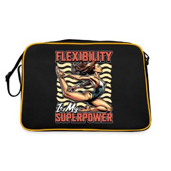 Acro Dance Flexibility Is My Superpower Acrobatics - Retro Bag - black/gold - Back