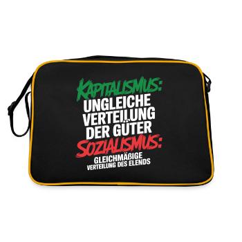 Actions Pension Dividende Bourse - Sac Retro - noir/or - Dos