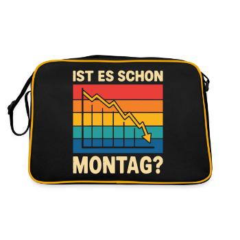 Actions Pension Dividende Bourse - Sac Retro - noir/or - Dos