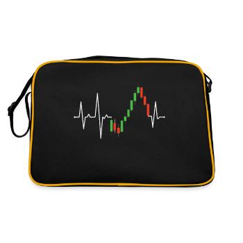 Actions Pension Dividende Bourse - Sac Retro - noir/or - Dos