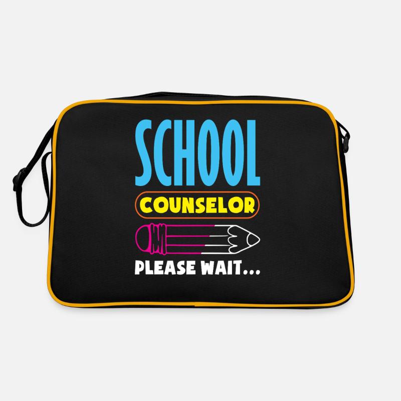 School Counselors Please Wait Creative Retro Bag