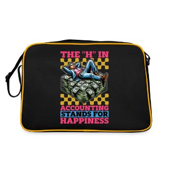 Comptabilité Le H de la comptabilité Stands Tableur - Sac Retro - noir/or - Dos