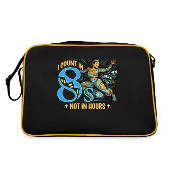 Dance Teacher I Count In 8s Dancing Instructor - Retro Bag - black/gold - Back
