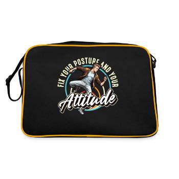 Dance Teacher Fix Your Posture And Your Dancing - Retro Bag - black/gold - Back