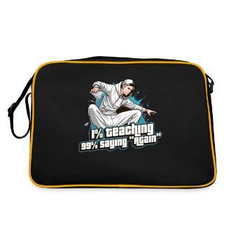Dance Teacher 1% Teaching 99% Dance Instructor - Retro Bag - black/gold - Back