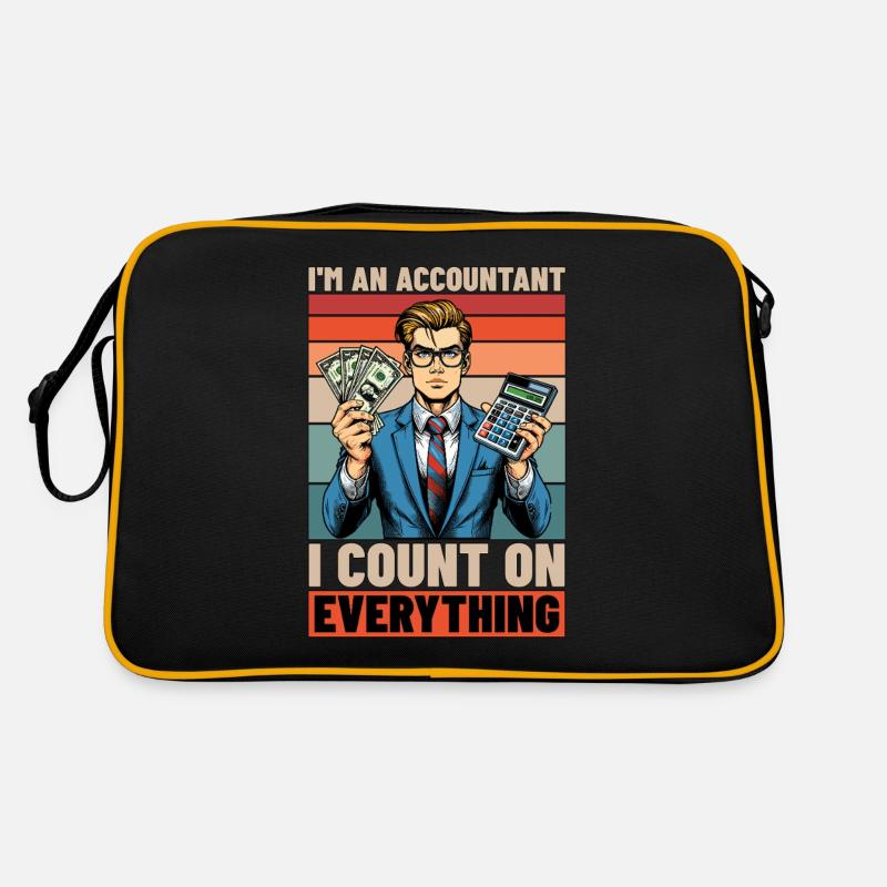 Comptabilité Je suis comptable Je compte Comptable Sac Retro