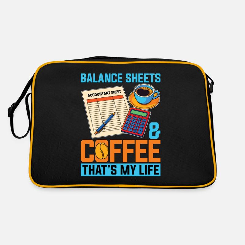 Bilans comptables et tableur de café Sac Retro
