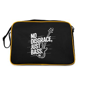 Juste de la basse, pas de honte – Blanc - Sac Retro - noir/or - Dos