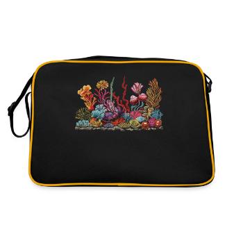 Aquarium Aquarist Coral Fragging - Retro Bag - black/gold - Back