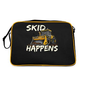 Amateurs de chargeuses compactes - Sac Retro - noir/or - Dos