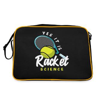 Tennis Player Racquet Science - Retro Bag - black/gold - Back
