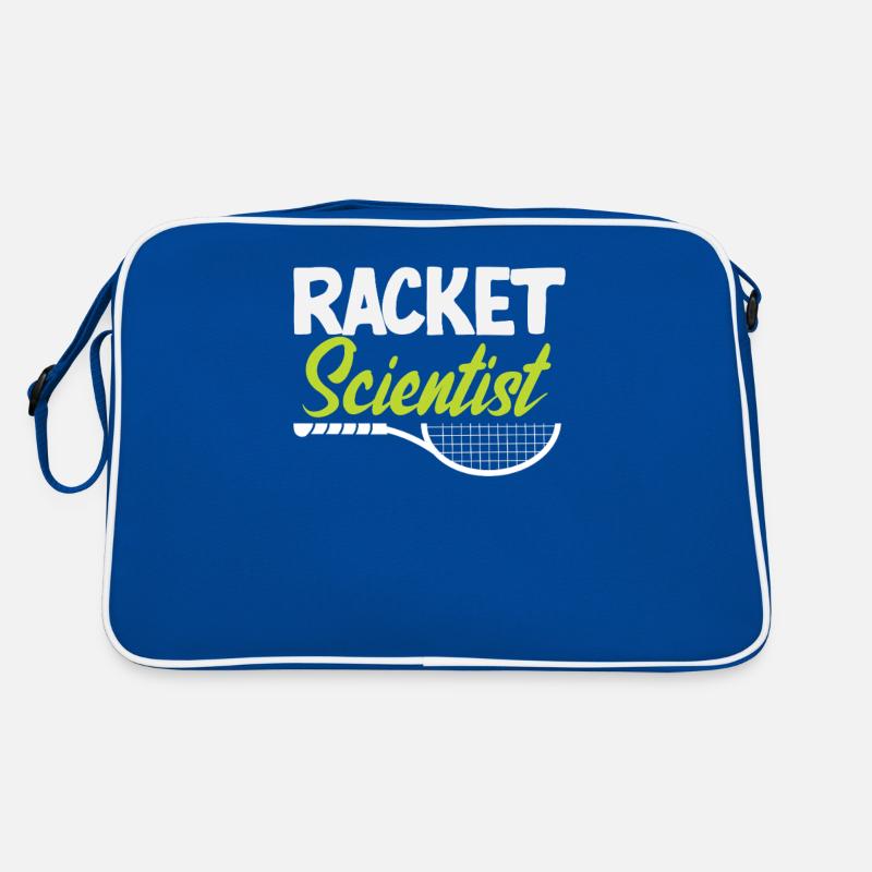 Tennis Player Racket Scientist Retro Bag