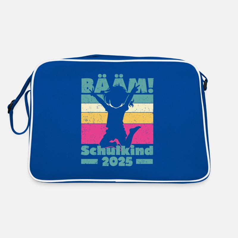 Einschulung Schulanfang Mädchen Schulkind 2025 Retro Tasche